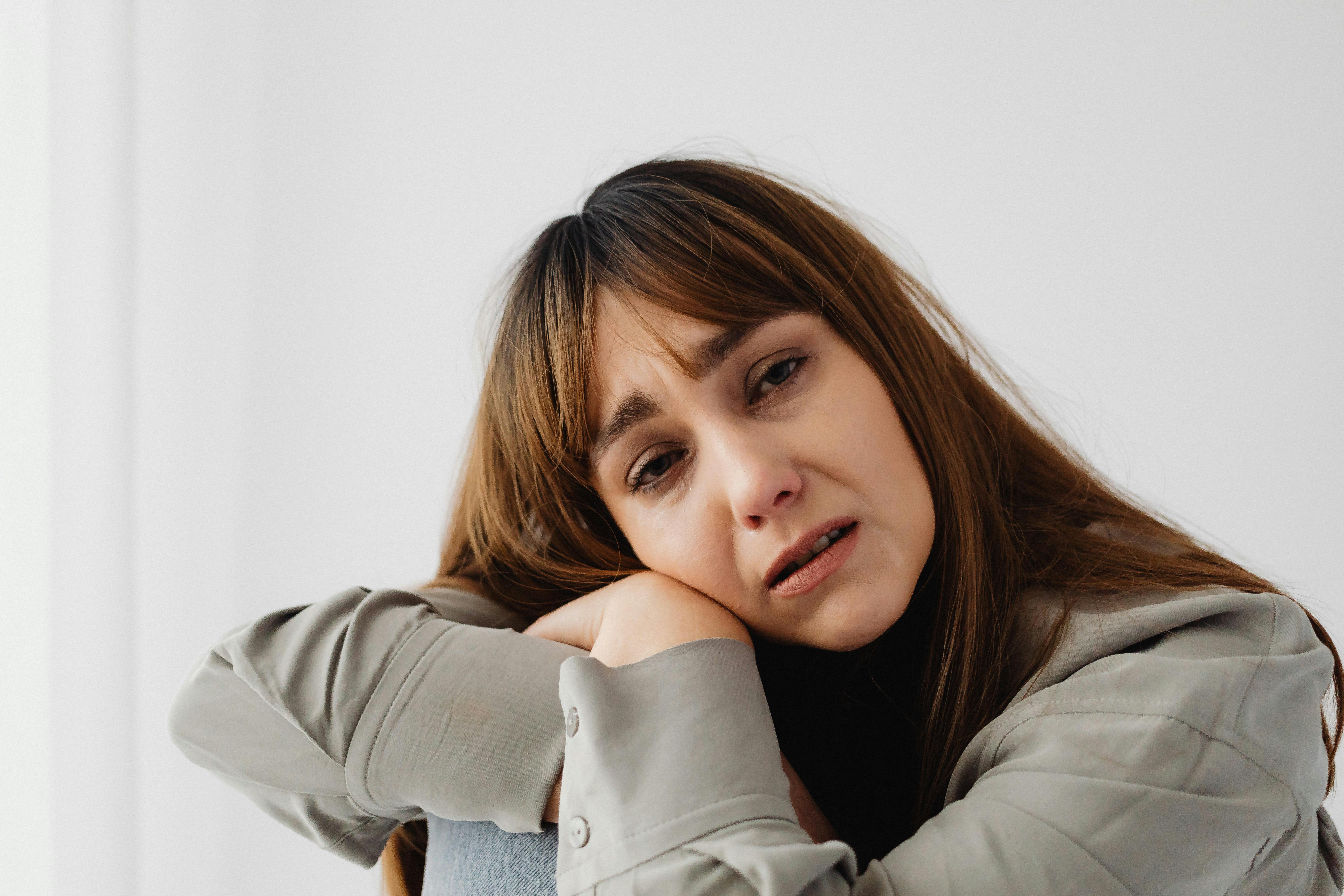 A woman feeling sad